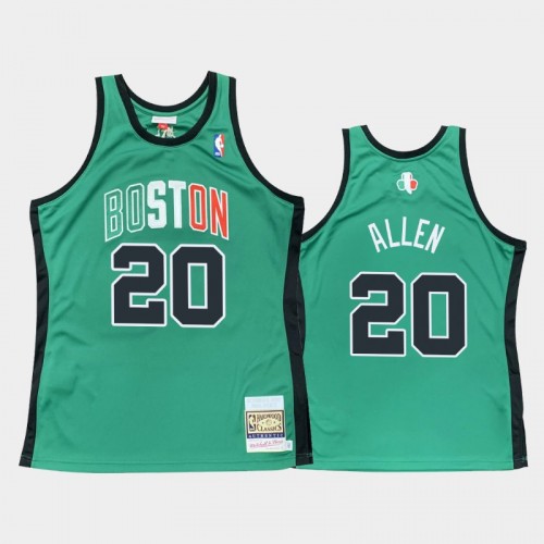 Boston Celtics #20 Ray Allen Green 2007-08 Hardwood Classics Throwback Jersey