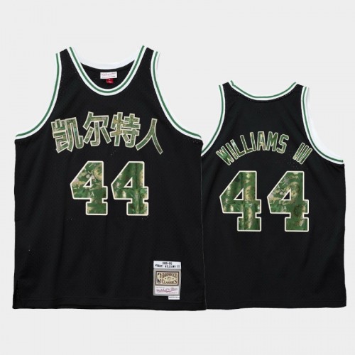 Boston Celtics #44 Robert Williams III Black 2021 Lunar New Year OX Jersey