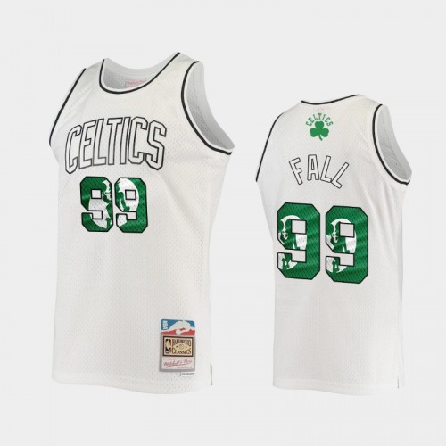 Men's Boston Celtics #99 Tacko Fall White 2021 Hardwood Classics Swingman Jersey