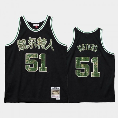 Boston Celtics #51 Tremont Waters Black 2021 Lunar New Year OX Jersey