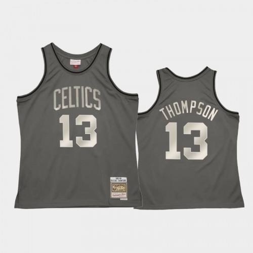 Boston Celtics #13 Tristan Thompson Gray Metal Works Jersey