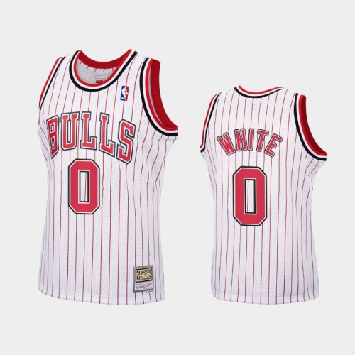 Chicago Bulls #0 Coby White White Reload Hardwood Classics Jersey