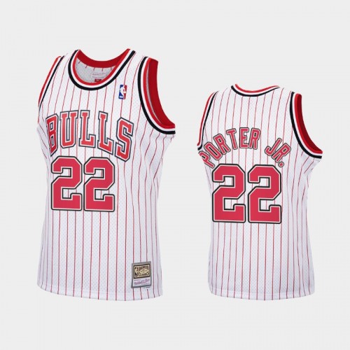 Chicago Bulls #22 Otto Porter Jr. White Reload Hardwood Classics Jersey