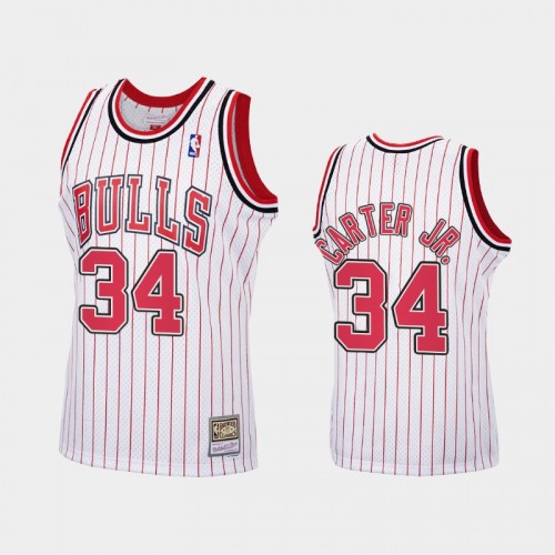 Chicago Bulls #34 Wendell Carter Jr. White Reload Hardwood Classics Jersey