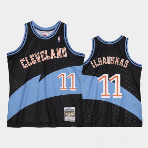 Cleveland Cavaliers #11 Zydrunas Ilgauskas Black 1997-98 Hardwood Classics Jersey