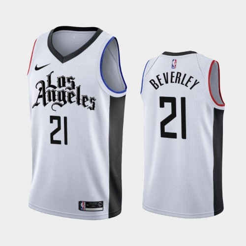 Men's Los Angeles Clippers #21 Patrick Beverley White 2020 season City Jersey