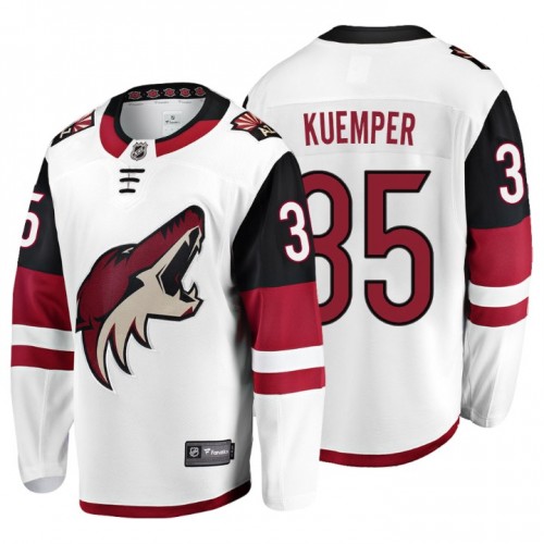 #35 Darcy Kuemper Fanatics Branded Breakaway White Away jersey
