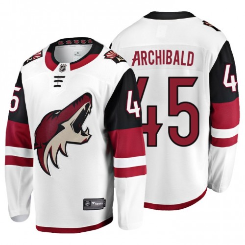 #45 Josh Archibald Fanatics Branded Breakaway White Away jersey