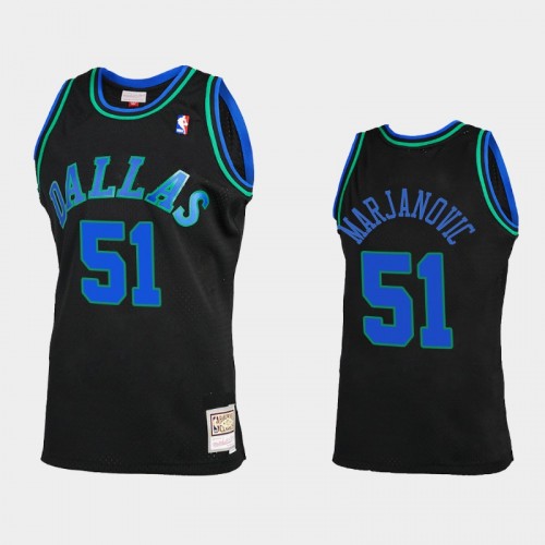 Men's Dallas Mavericks #51 Boban Marjanovic Black Reload 2.0 Jersey