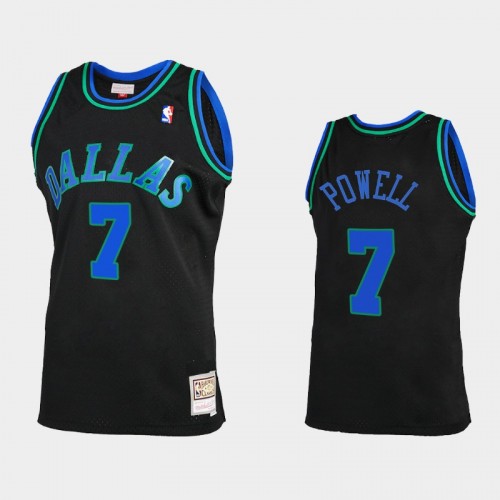 Men's Dallas Mavericks #7 Dwight Powell Black Reload 2.0 Jersey