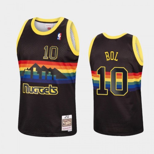 Denver Nuggets #10 Bol Bol Black Reload Hardwood Classics Jersey