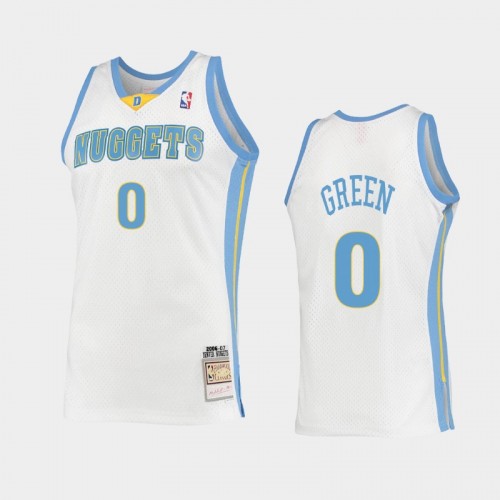 Men's Denver Nuggets #0 JaMychal Green White 2006 Hardwood Classics Swingman Jersey