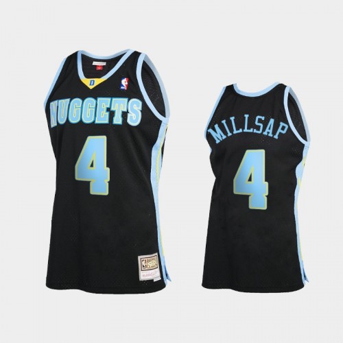 Men's Denver Nuggets #4 Paul Millsap Black Reload 2.0 Jersey