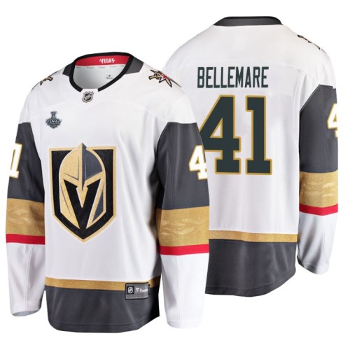 #41 Pierre-Edouard Bellemare 2018 Stanley Cup Final Breakaway Road White Jersey