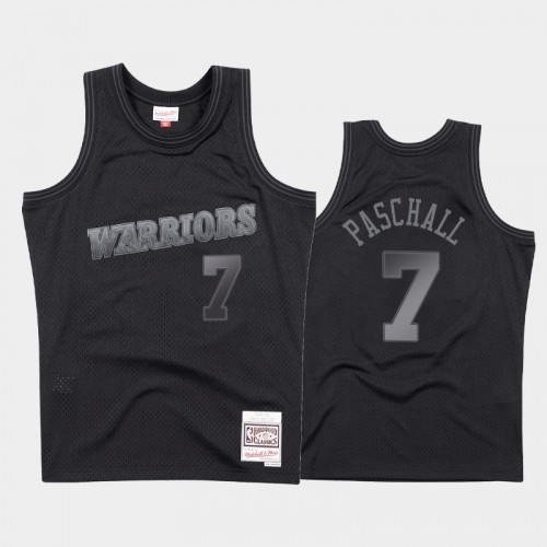 Golden State Warriors #7 Eric Paschall Black 1993-94 Throwback Tonal Hardwood Classics Jersey