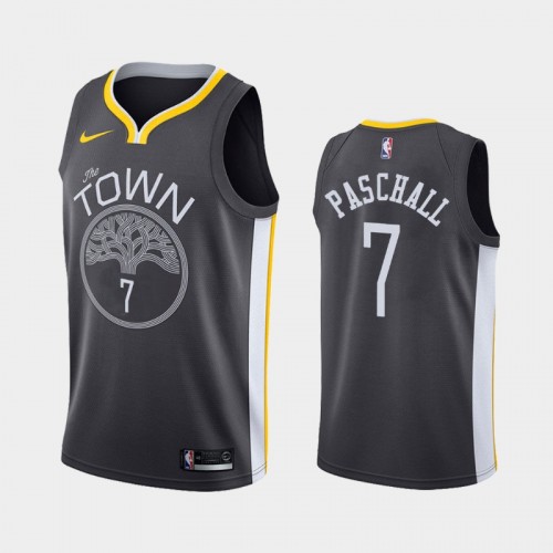 Men's Golden State Warriors #7 Eric Paschall Black Statement Jersey - 2019 NBA Draft