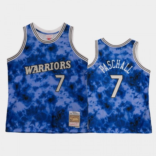 Men's Golden State Warriors #7 Eric Paschall Blue Galaxy Jersey