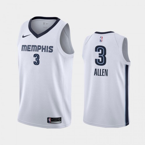 Men's Memphis Grizzlies Grayson Allen #3 White 2019-20 Association Jersey