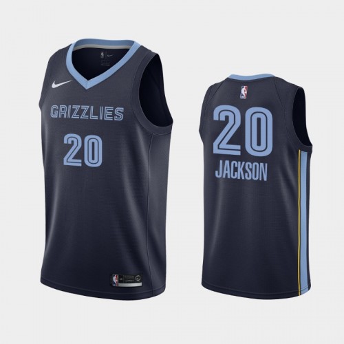 Men's Memphis Grizzlies Josh Jackson #20 Navy 2019-20 Icon Jersey