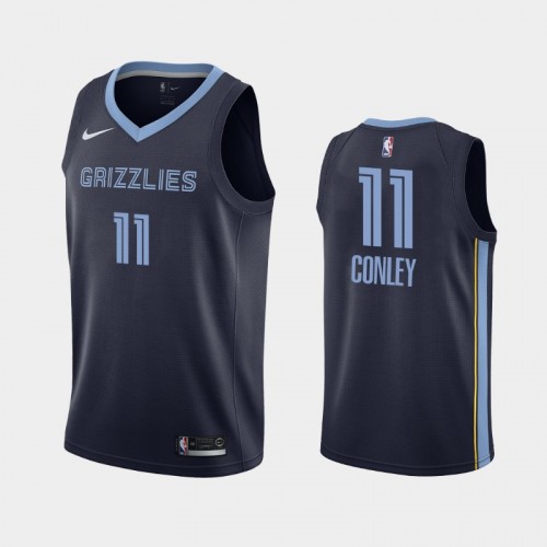 Men's Memphis Grizzlies #11 Mike Conley Navy 2018-19 Icon Jersey