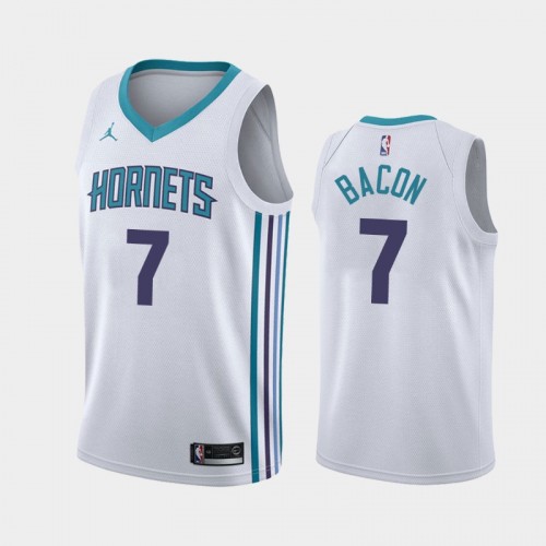 Men's Charlotte Hornets #7 Dwayne Bacon White 2019 season Association Jersey