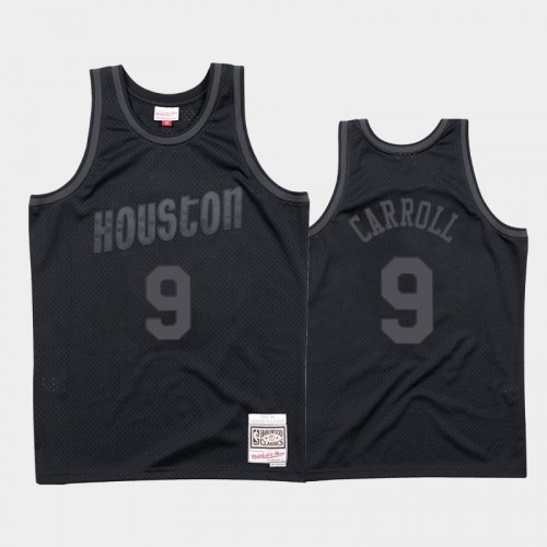 Houston Rockets #9 DeMarre Carroll Black 1993-94 Throwback Tonal Hardwood Classics Jersey