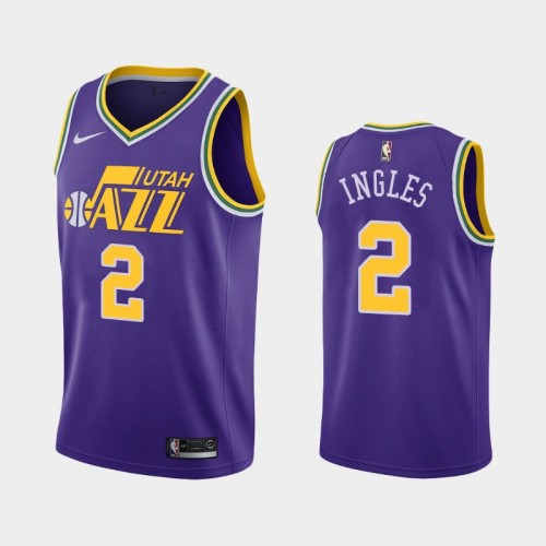 Men's Utah Jazz #2 Joe Ingles Purple 40th Season Classic Jersey