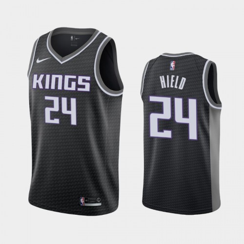 Men's Sacramento Kings #24 Buddy Hield Black 2018-2019 Statement Jersey