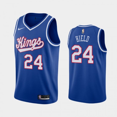 Men's 2019-20 Sacramento Kings #24 Buddy Hield Blue 35th Season Classic Jersey