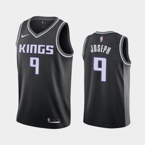 Men's Sacramento Kings Cory Joseph #9 Black 2019-20 Statement Jersey