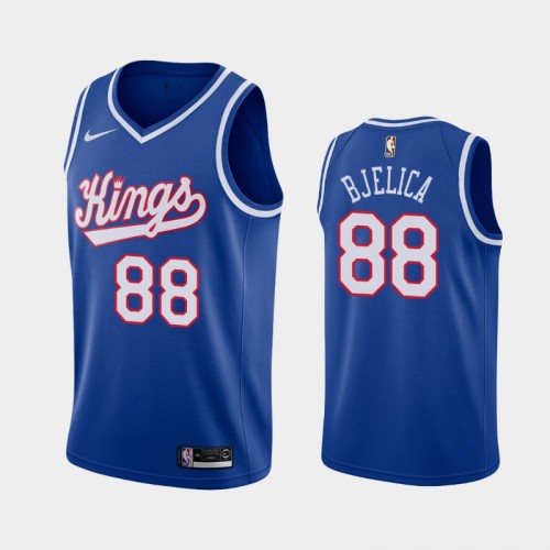 Men's 2019-20 Sacramento Kings #88 Nemanja Bjelica Blue 35th Season Classic Jersey