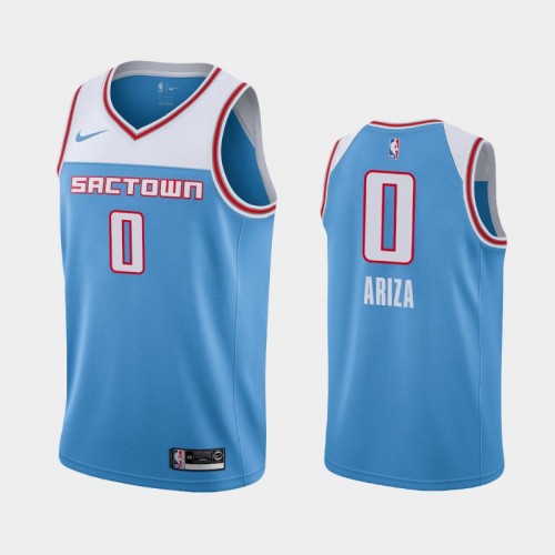 Men's Sacramento Kings #0 Trevor Ariza Blue 2019 season City Jersey