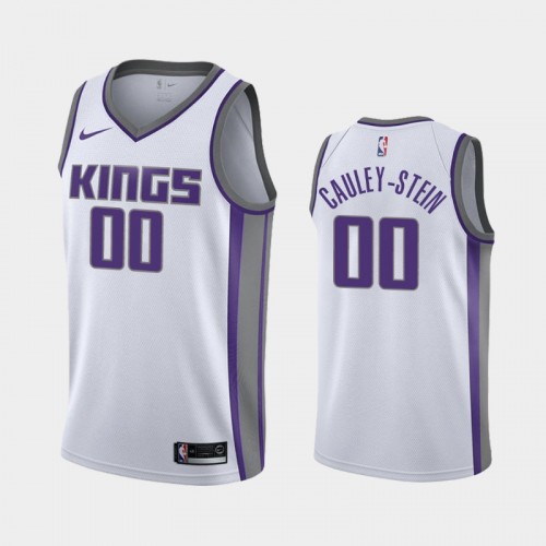 Men's Sacramento Kings #00 Willie Cauley-Stein White 2019 season Association Jersey