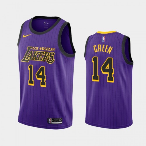 Men's Los Angeles Lakers Danny Green #14 Purple 2019-20 City Jersey