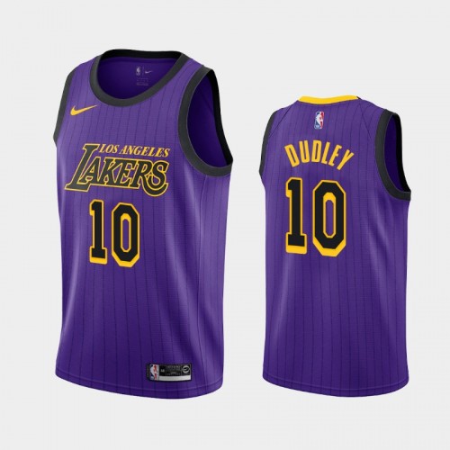 Men's Los Angeles Lakers Jared Dudley #10 Purple 2019-20 City Jersey