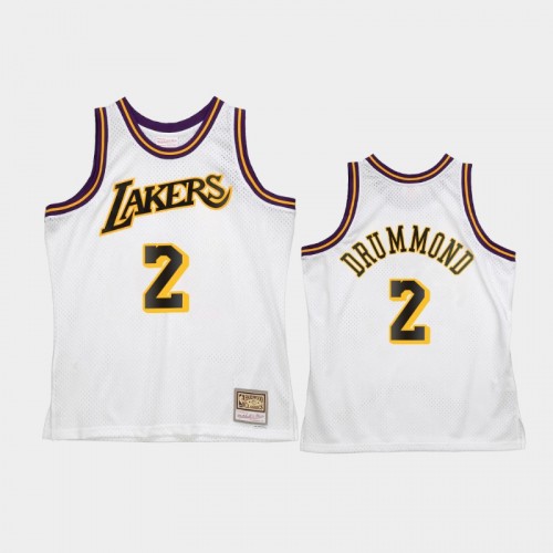 Men's Los Angeles Lakers #2 Andre Drummond White Reload 2.0 Jersey