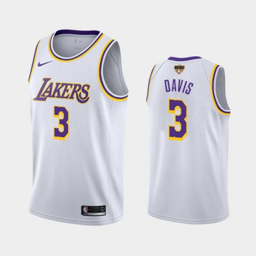 Los Angeles Lakers Anthony Davis #3 White 2020 NBA Finals Bound Association Jersey