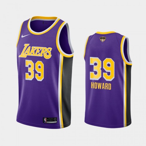 Los Angeles Lakers Dwight Howard #39 Purple 2020 NBA Finals Bound Social Justice Statement Jersey
