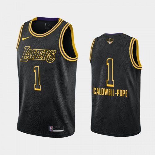 Los Angeles Lakers Kentavious Caldwell-Pope #1 Black 2020 NBA Finals Bound Social Justice Mamba Edition Jersey