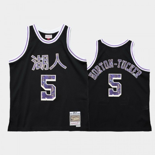 Los Angeles Lakers #5 Talen Horton-Tucker Black 1996-97 Lunar New Year OX Jersey