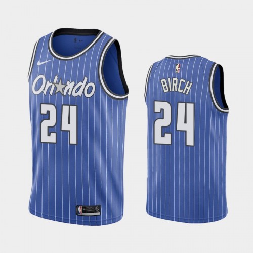 Men's 2018-19 Orlando Magic #24 Khem Birch Blue 30th Season Classic Jersey