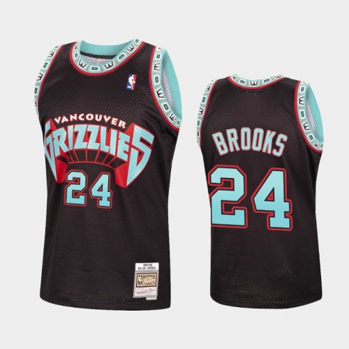 Memphis Grizzlies #24 Dillon Brooks Black Reload Hardwood Classics Jersey