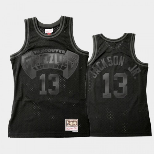 Memphis Grizzlies #13 Jaren Jackson Jr. Black Throwback Tonal Hardwood Classics Jersey