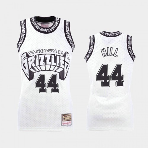 Memphis Grizzlies #44 Solomon Hill White Concord Collection Hardwood Classics Jersey