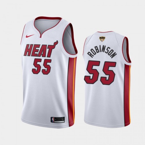 Miami Heat Duncan Robinson #55 White 2020 NBA Finals Bound Association Jersey