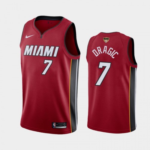 Miami Heat Goran Dragic #7 Red 2020 NBA Finals Bound Statement Jersey