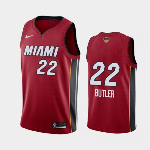 Miami Heat Jimmy Butler #22 Red 2020 NBA Finals Bound Social Justice Statement Jersey