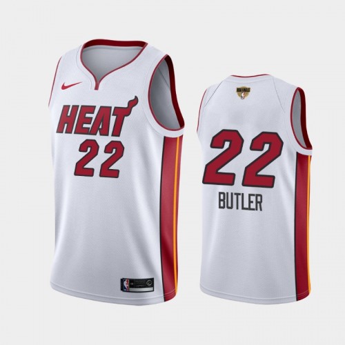 Miami Heat Jimmy Butler #22 White 2020 NBA Finals Bound Social Justice Association Jersey