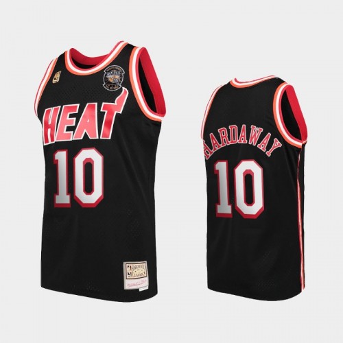 Miami Heat #10 Tim Hardaway Black 2021 Naismith Hall Of Fame Throwback Jersey