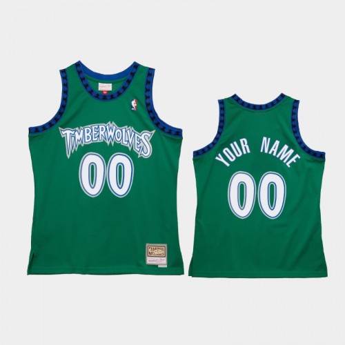 Men's Minnesota Timberwolves #00 Custom Green Reload 2.0 Jersey